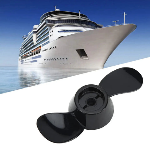 Two Blade Plastic Outboard Propeller Kit For 12V 24V Boat Engines, Beefy Thickened Engineering Plastic Replacement Prop For Small Motors, Shallow Water Ready, Durable, Easy Install
