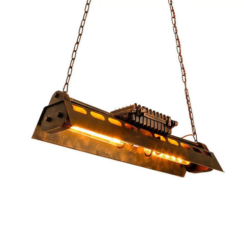 Rustic Farmhouse Chandelier 4 Light Industrial Pendant Lighting With Adjustable Height Hanging Fixture Vintage Metal Ceiling Light