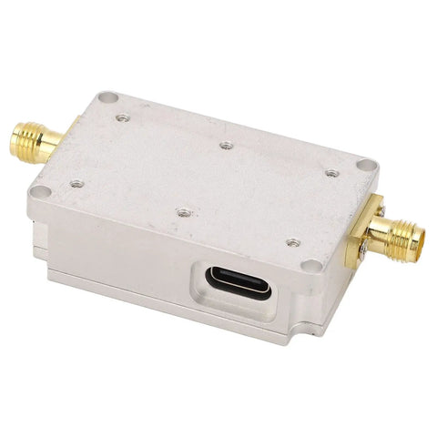 Wideband RF Amplifier With High Gain And Low Noise LNA For Radio, Ultra Broad 10 MHz To 6 GHz Coverage, 30 dB Gain, Stable Signal