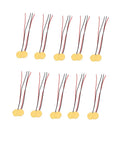 20 Pcs 12mm Piezo Elements Sounder Sensor Trigger Drum Disc And Copper Wire For DIY Electronics Pro Audio Projects Vibration Sensing And Sound Feedback.