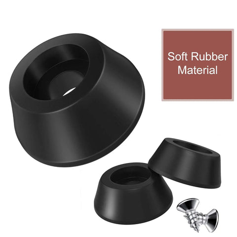 200 Pieces Soft Rubber Furniture Feet With Stainless Steel Screws No Slip Floor Protectors close up