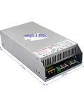 High Watt 2000W Switching Power Supply With PFC, 110-240V AC To DC Converter, 24V 83A Output, Pro Grade Power For CCTV, Radios, Computer Projects, LED Strip Lights, And 3D Printers, silver metal 11 x 5.5 x 2.6 in