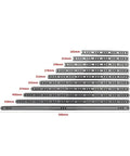 Full Extension Drawer Slides Featuring Precision Bearing Tracks For Smooth As Butter Cabinet Motion Two Way Rail Hardware 17 Inch 2 Pack displayed in various sizes
