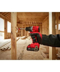 Heavy Duty Brushless Cordless Drill Driver Bare Tool delivering beast mode torque being used in construction.