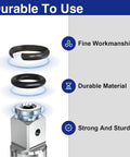 Image showing parts of Big Sixteen Piece Impact Wrench Ring Kit With One Half Inch And Three Eighths Inch Friction Rings And O Rings.