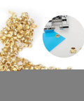 4Mm Round Eyelet Grommet Kit With Single Hole Punch, Heavy Duty Metal Eyelet Set shown with grommets and punch tool, perfect for crafts