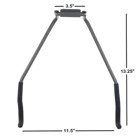 Heavy Duty Bike Wall Mount With EVA Foam Padding And 50lb Capacity, Fold Up Garage Bike Rack dimensions and design