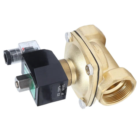Pro Grade Brass Solenoid Valve Normally Open Configuration Running Dead Smooth With Direct Acting Diaphragm And Zero Hassle Manual Override Lever For Rock Solid AC380V Automation Systems