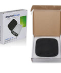 Compact 600G Pocket Scale With 0.01g Precision Tare Function And Backlit LCD in open and boxed packaging, ultra portable design