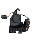Straight Shot Tesla Model S And X Charging Port Cover Swap For 2016 To 2020 Models Black Replacement Assembly with electrical connector visible