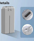 Close-up of Two Pack Mini 2 Series Smart Flight Battery with charging connectors and latch details, compatible with Mini 2 drones.