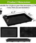 Six Pack Seedling Trays Without Drain Holes For Easy Watering In Indoor Greenhouse Germination Plastic Nursery Potting Trays