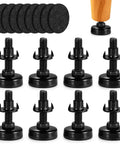 Heavy Duty Furniture Leveling Feet Set of Eight with Adjustable Height for Tables Chairs Cabinets and Sofas Carbon Steel Riser Feet