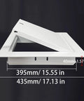 Kickass Lockable Steel Access Panel Door Flush Fit Seamless Design For Drywall Ceilings And Attics 16x16 inch with hinge detail.