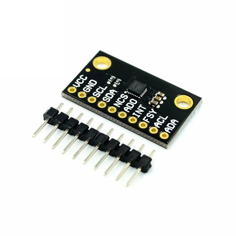 ICM20948 9 Axis Motion Tracking Sensor Module With Gyroscope Accelerometer And Magnetometer For I2C Use Perfect Pick For Developers Robotics Buffs And Gaming Gear black PCB with pin header