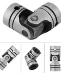 12mm U Joint Universal Joint For 1/2 Inch Round Shaft In 40Cr Steel 2.05 Inch Length Motor Connection with angled view