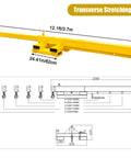 Heavy Duty 2 Ton Telescopic Forklift Jib Boom Built Tough To Kick Some Serious Weight Smooth 12 Foot Extendable Crane Arm with hooks