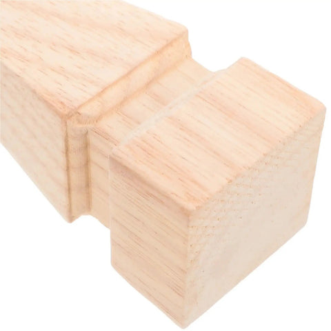 Close-up of a Four Lightweight Solid Wood Furniture Leg with subtle light carvings for tables cabinets sofas and bed frames replacement parts