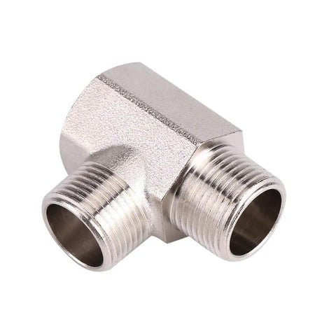 Metal T-shape adapter for Toilet Bidet Attachment Kit With Hot And Cold Water Diverter Valve