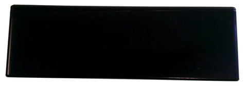 Kickass Heavy Duty Multipurpose Enclosure Crafted From Durable Styrene Plastic With Smooth Black Surface and IP54 Water Resistant Shielding, top view.