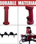 Powerful 1500W Electric Post Hole Digger with 6 Inch Auger Bit for durable steel construction and ergonomic handle