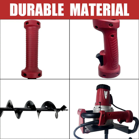 Powerful 1500W Electric Post Hole Digger with 6 Inch Auger Bit for durable steel construction and ergonomic handle