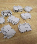 DR 2.5-5 DR255 Terminal Block Kit for Industrial Wiring components on wooden surface