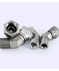 Badass 45 Hydraulic Pipe Fitting Connector Adapter Coupler Male Thread 45 Degree Sizes 1/4 3/8 1/2 3/4 1 1/4 1 1/2 Inches Flexible Design To Stop Leaks And Make Installation Snappy For Heavy Duty Jobs Always, 45-degree steel coupler