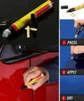 Clear Coat Scratch Repair Filler And Sealer Painting Pen For Cars Easy Light Scratch Fix All Vehicle Finishes Car Coat Applicator Tool Not For Deep Scratches being used on car surface