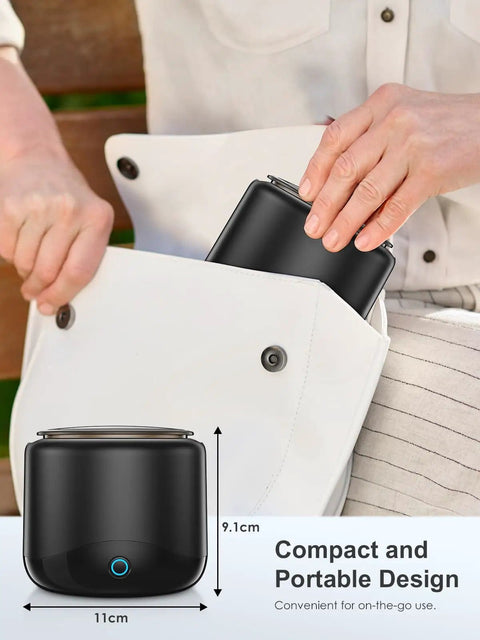 Deep Clean Ultrasonic Retainer Cleaner All In One 45kHz Power For Dentures Mouth Guards Aligners 230ml compact portable design