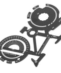 Compact Bicycle Shape Stainless Steel Multitool Keychain For Men Durable Outdoor Pocket Cycling Maintenance Tool