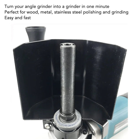 Pro Grade Burnishing And Polishing Attachment Kit For Angle Grinder M10 showing ergonomic handle and protective cover