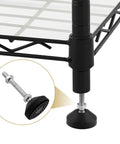 Heavy Duty M10 Furniture Leveling Feet 4 Pack Adjustable Swivel Glides For Tables Desks Shelves And Chairs attached to shelf