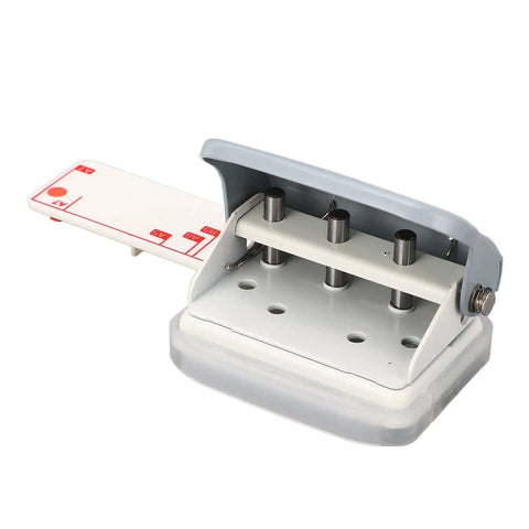 Super Handy Portable 3 Hole Puncher For Loose Leaf Paper A4 A5 B5 With 5 Sheet Capacity And Built In Positioning Ruler