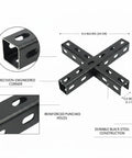 Heavy Duty Vertical Post For Standard Angle Steel Shelving Systems Garage And Warehouse Rack Repair Replacement Upright 9.4x9.4x0.4 in