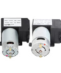 Dead Quiet Micro DC Vacuum Pump With Built In Pressure And Vacuum Gauges Rock Solid Industrial Air Trap Generator features dual motors.