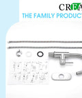 Brushed Nickel Bar Sink Faucet With Lead Free 304 Stainless Steel, Single Hole Mount, Water Saving Ceramic Disc Valve parts