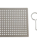 Hair Catcher Filter for Bathtub 9.4cm Steel Hair Catcher Filter(9.4cm) with dense holes for hair trapping.