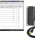 Professional PLC Developer Starter Kit With Ladder Logic Controller, Free Software, 24V Power Supply, RS232 Or USB Interface.
