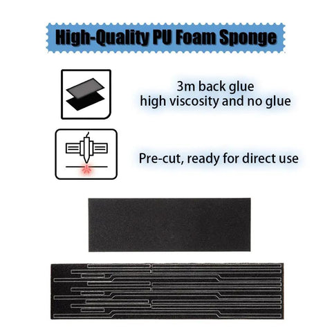 Snag These Pre Cut Light Seal Foam Strips To Fix Vintage Camera Leaks. Self Adhesive Light Proof Sponge Kit shown with pre-cut PU foam.