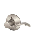 Right Hand Satin Nickel Accent Door Lever Non Turning Dummy Handle Surface Mounted Decorative Door Pull For Inactive Door Or Double Door Setup Perfect For Home Renovations And Modern Interiors
