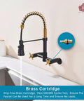 Oil Rubbed Bronze Farmhouse Kitchen Faucet With Pull Down And Pull Out Sprayer 59 Inch Hose Industrial Spring Design, near sink