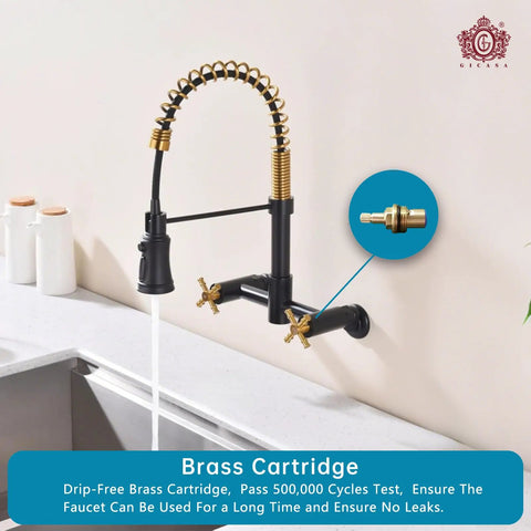 Oil Rubbed Bronze Farmhouse Kitchen Faucet With Pull Down And Pull Out Sprayer 59 Inch Hose Industrial Spring Design, near sink