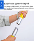 Person connecting the Insulated Rescue Pole With 2 Meter Epoxy Fiberglass Handle And Rescue Hook, showing the extendable joint.