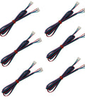 Bulletproof Six Pack 3D Printer Stepper Motor Cables One Meter Long with tinned copper wire and white connectors.