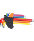 Dope Colorful Hex Wrench Ball End Set With 9 Pieces Long Arm Socket Keys Made From Rustproof Chrome Vanadium Steel For Precise Bike Repair And Daily Home Fix Jobs Your Go To Tool in black holder