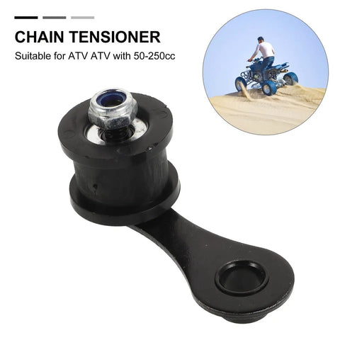 Premium Atv Chain Tensioner And Adjuster Kit For 50 250Cc Dirt Pit Bikes With Roller Guide Pulley Perfect For Smoother Ridin Max Grip black ATV chain tensioner with roller guide for 50-250cc dirt bikes