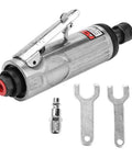 High Speed 1/4 Inch Pneumatic Die Grinder Air Powered Hand Tool with accessories for grinding and polishing tasks.