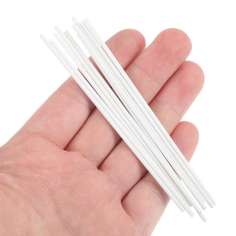TEHAUX 10-pack white alumina kiln hanging rods for bead/pendant firing, 3.94 in long