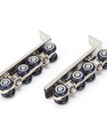 Beefy Eight Wheel Door Track Pulley System Heavy Duty Sliding Door Hardware With Zinc Alloy And Cold Rolled Steel